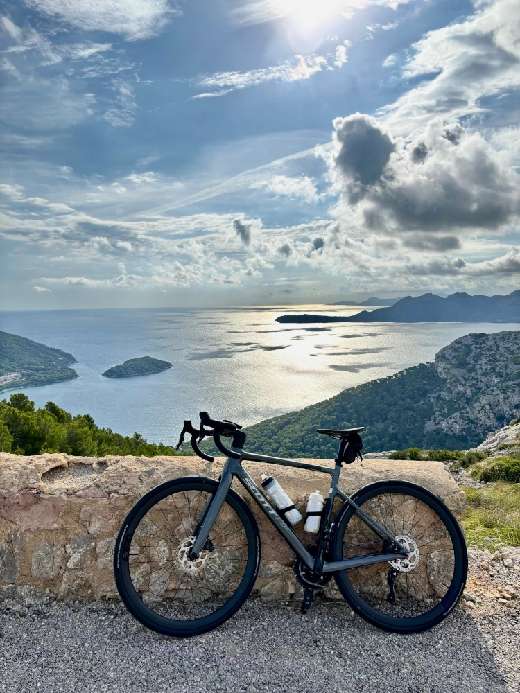 The view when cycling in Mallorca