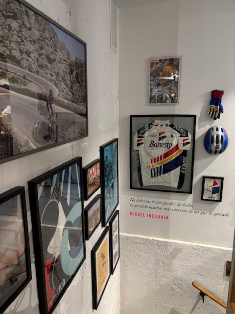 visiting Rapha Mallorca store during cycling trip